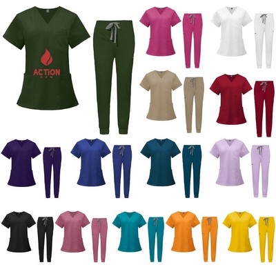 Universal Unisex Drawstring Scrub Set