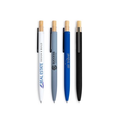 Bali Satin Soft Touch Gel Click Pen (Recycled Aluminum)