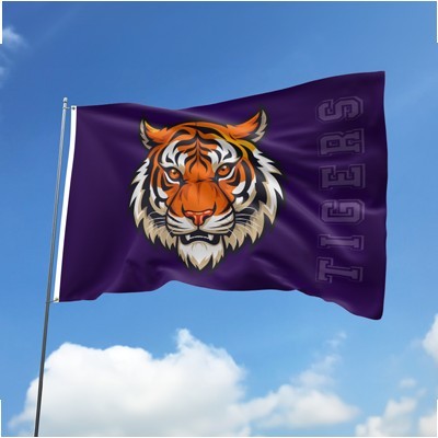 Custom Printed Calescent Dyed Flags (4' x 6')