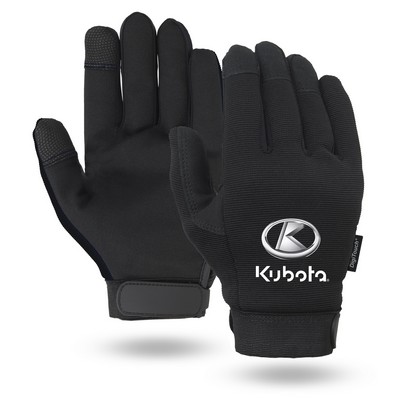 Black Touchscreen Mechanics Gloves